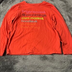 Fall themed Long Sleeve Shirt